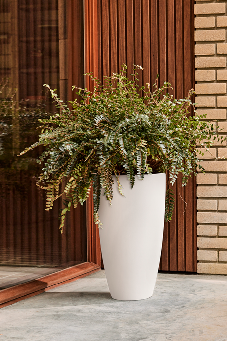 june round high 30cm leinenweiß